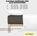 Schlafgut EASY JERSEY Spannbettlaken | Beige 4