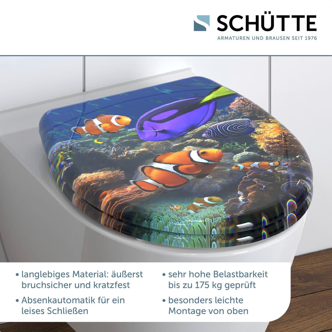 Schütte WC-Sitz SEA LIFE | Mehrfarbig