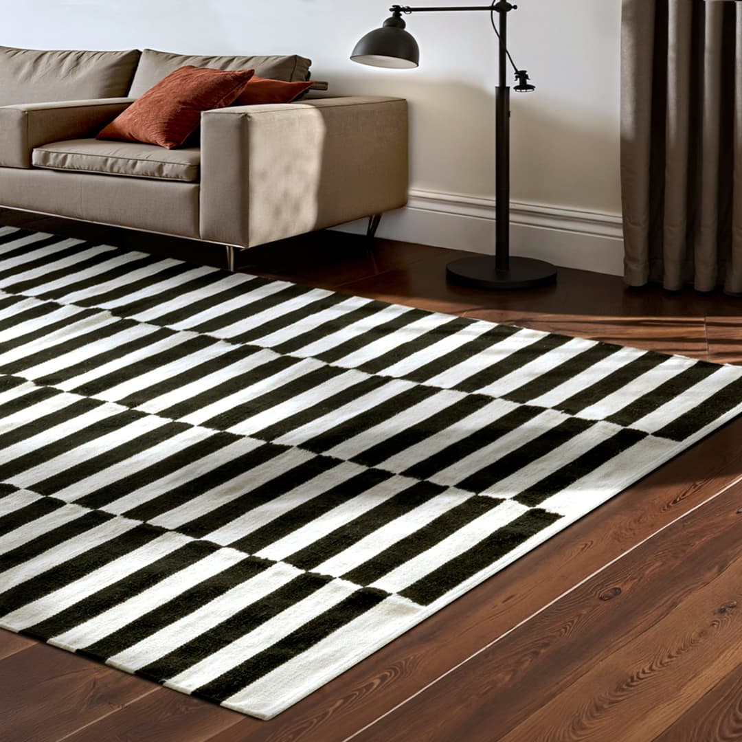 HANSE Home Wollteppich Vika | Schwarz