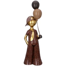 GILDE Dekofigur Figur Ballonjunge | Braun