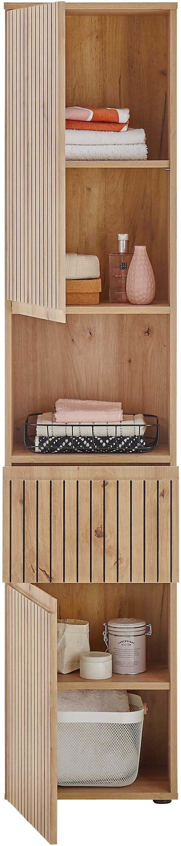 BASIC by Balculina Hochschrank Austin | Holztöne