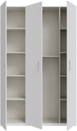 FORTE Kleiderschrank | Weiß