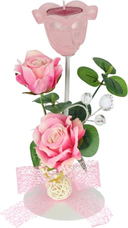 I.GE.A. Teelichthalter 'Rosen' | Rosa