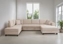 Trends by HG Wohnlandschaft Moritz U-Form | Beige
