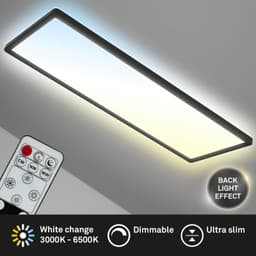 Briloner Leuchten LED Panel 7403015 SLIM | Schwarz