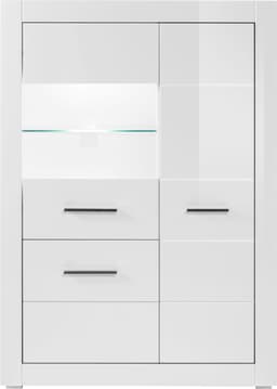 Home affaire Vitrine BIANCO Höhe 142 cm | Weiß