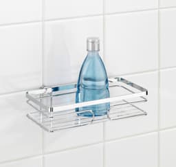 Wenko Duschablage Premium, 1 Etage | Silber