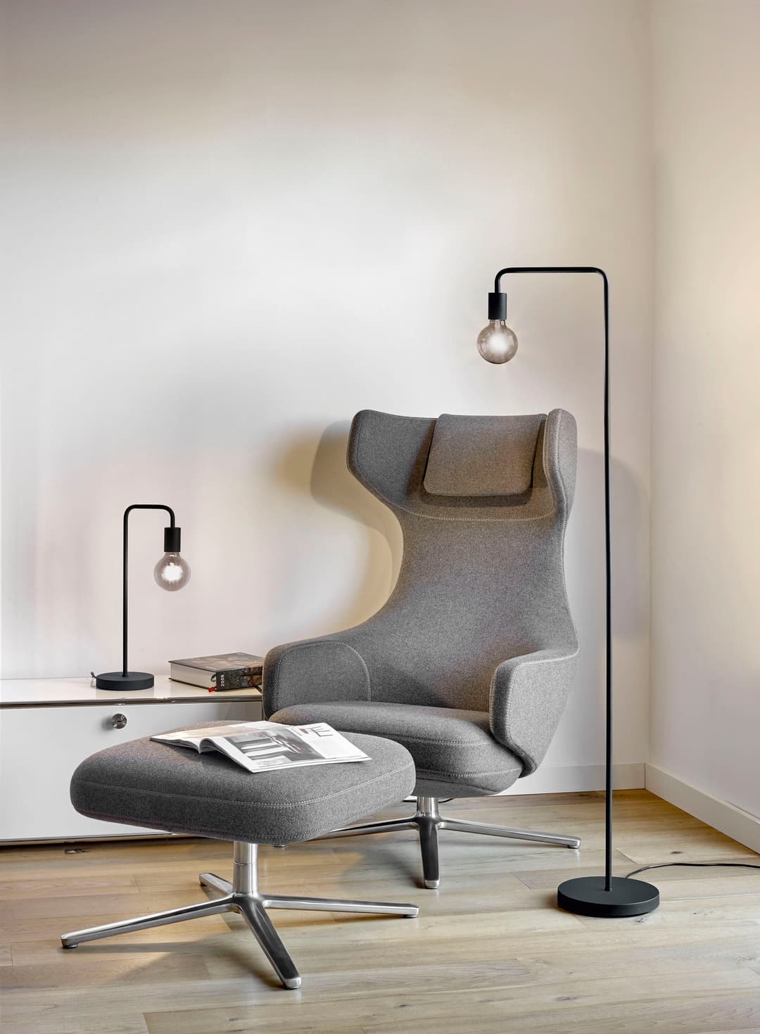 TRIO Leuchten Stehlampe Diallo | Schwarz