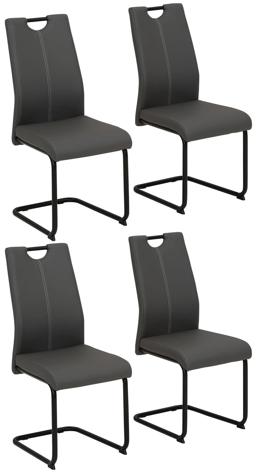 HELA Freischwinger CORA (Set, 4 St) | Grau