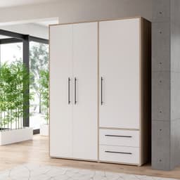 FORTE Kleiderschrank Mokkaris | Holztöne