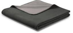 Biederlack Wohndecke Doubleface | Grau