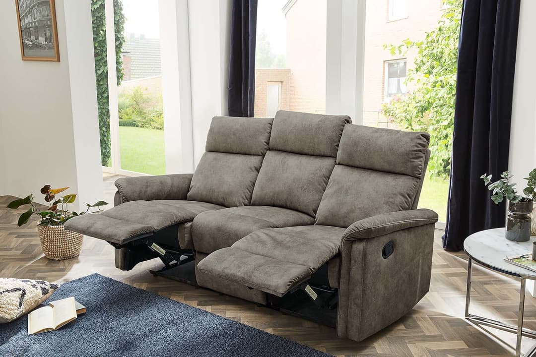 Jockenhöfer Gruppe Amrum 3-Sitzer Sofa | Grau