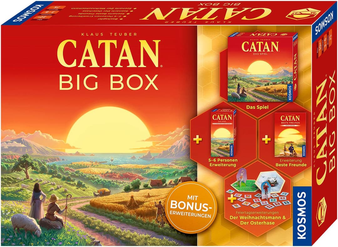 Kosmos Spiel CATAN Big Box 2025 | Mehrfarbig