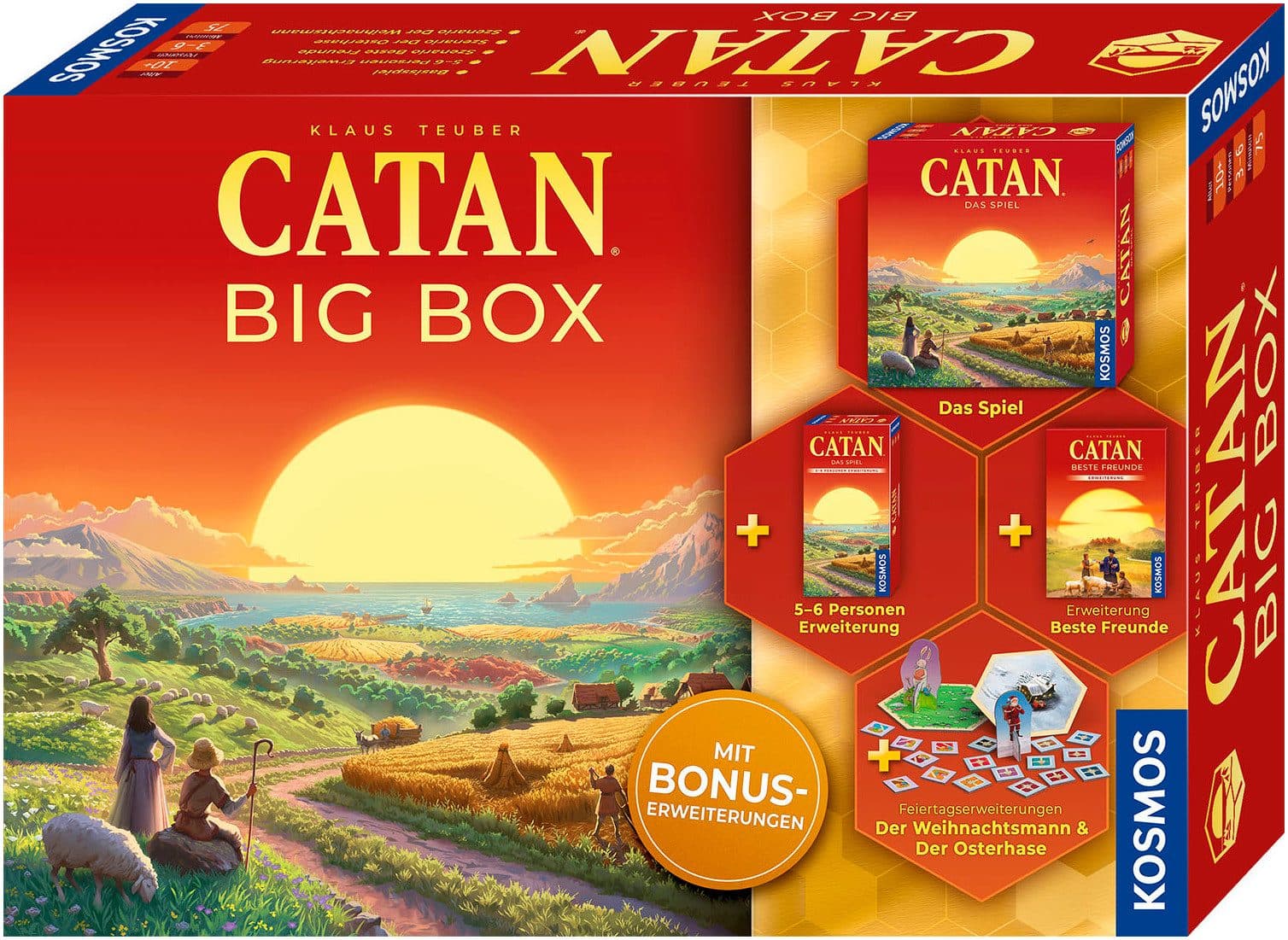 Kosmos Spiel CATAN Big Box 2025 | Mehrfarbig
