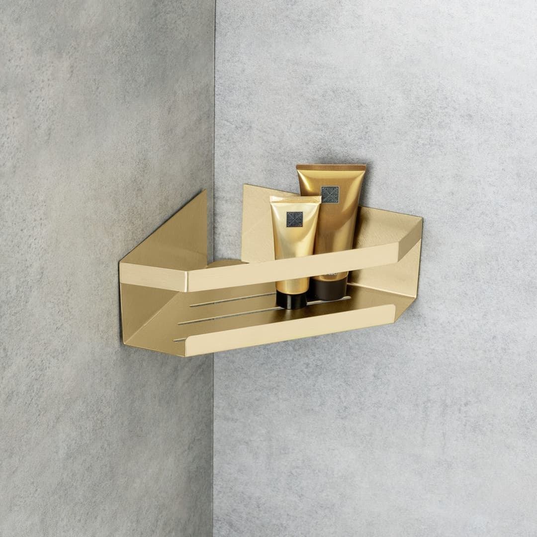 SCHÖNER WOHNEN-Kollektion Eckregal »Meleto« | Gold