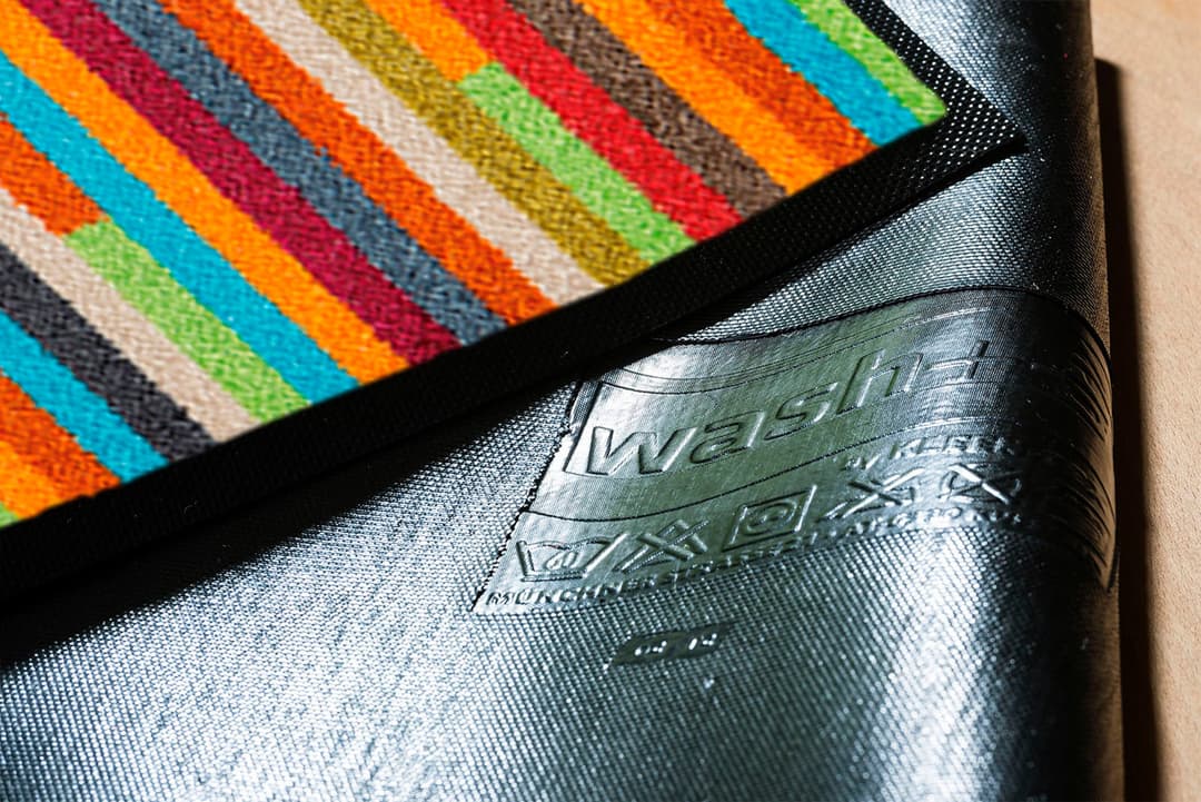 wash+dry by Kleen-Tex Mikado Stripes Fußmatte | Mehrfarbig