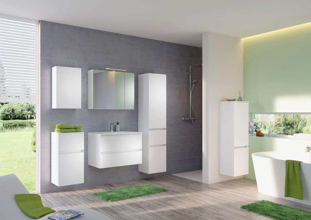 welltime Spiegelschrank Baabe | Weiß