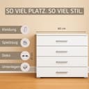 rauch KOLUNA Schubkastenkommode | Braun 4