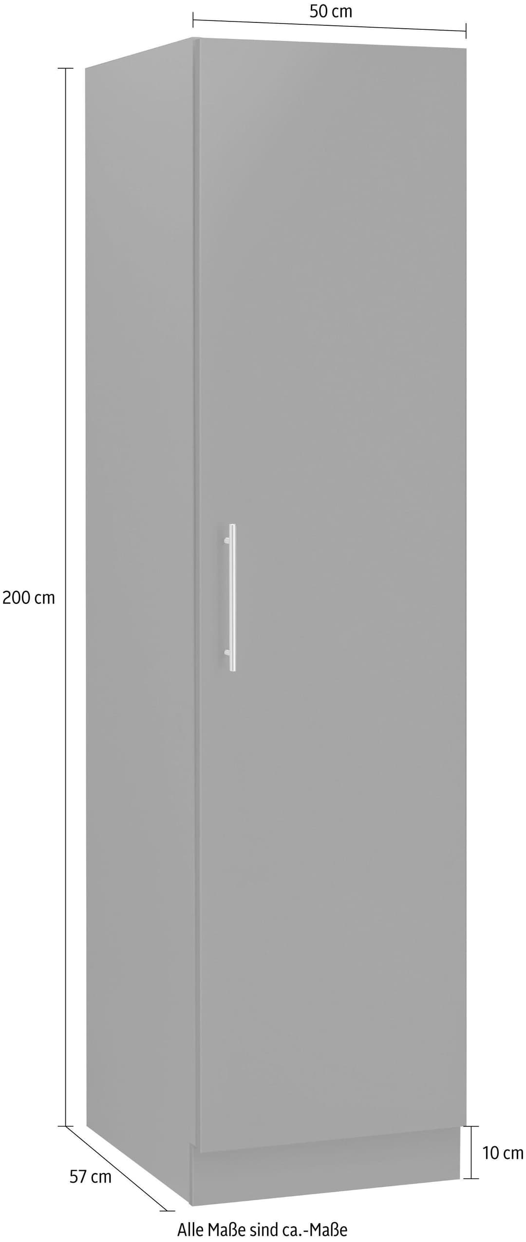 wiho Küchen Seitenschrank Cali | Grau