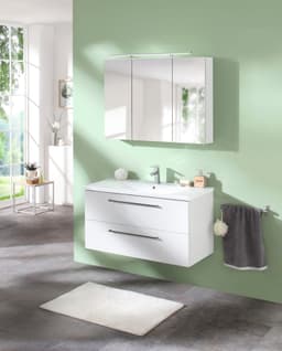 welltime Spiegelschrank Torino | Weiß