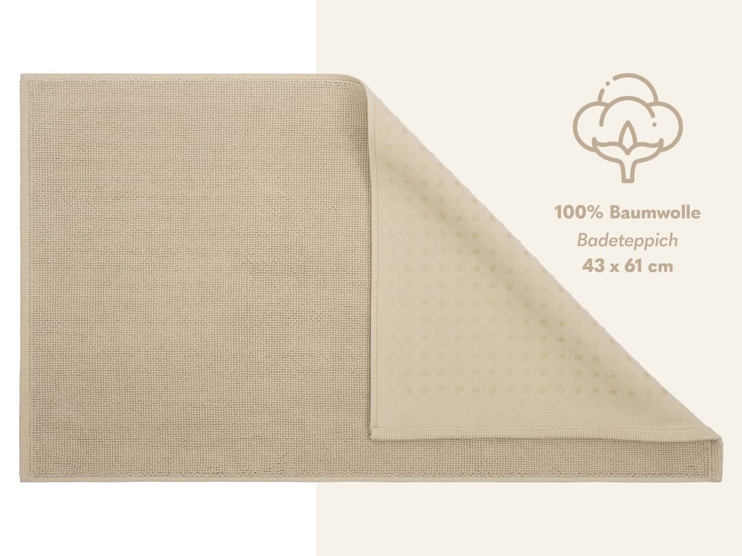 HAMMETEX Badematte | Beige