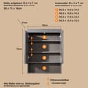 welltime Spiegelschrank Royan | Holztöne 3