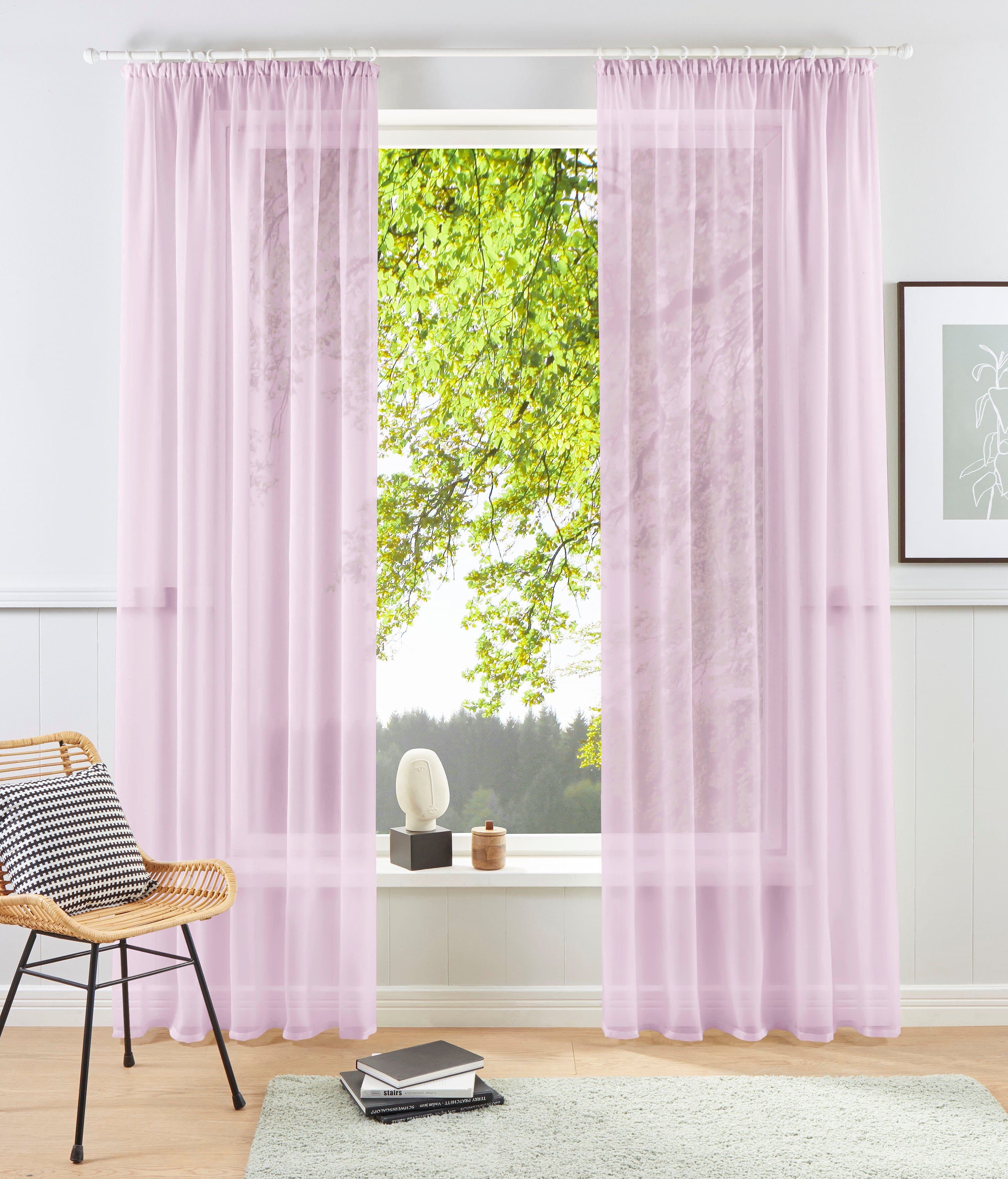 OTTO home Gardine XANA | Rosa