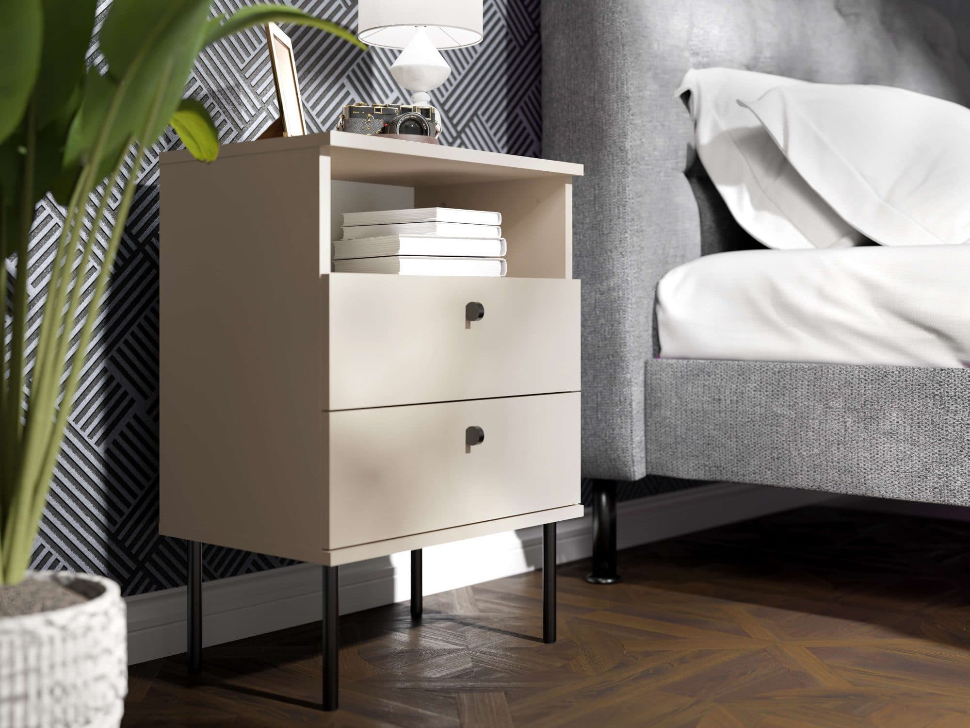 Home affaire Nachttisch Elyria | Beige