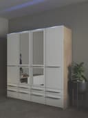 priess Kleiderschrank Barcelona | Holztöne 5