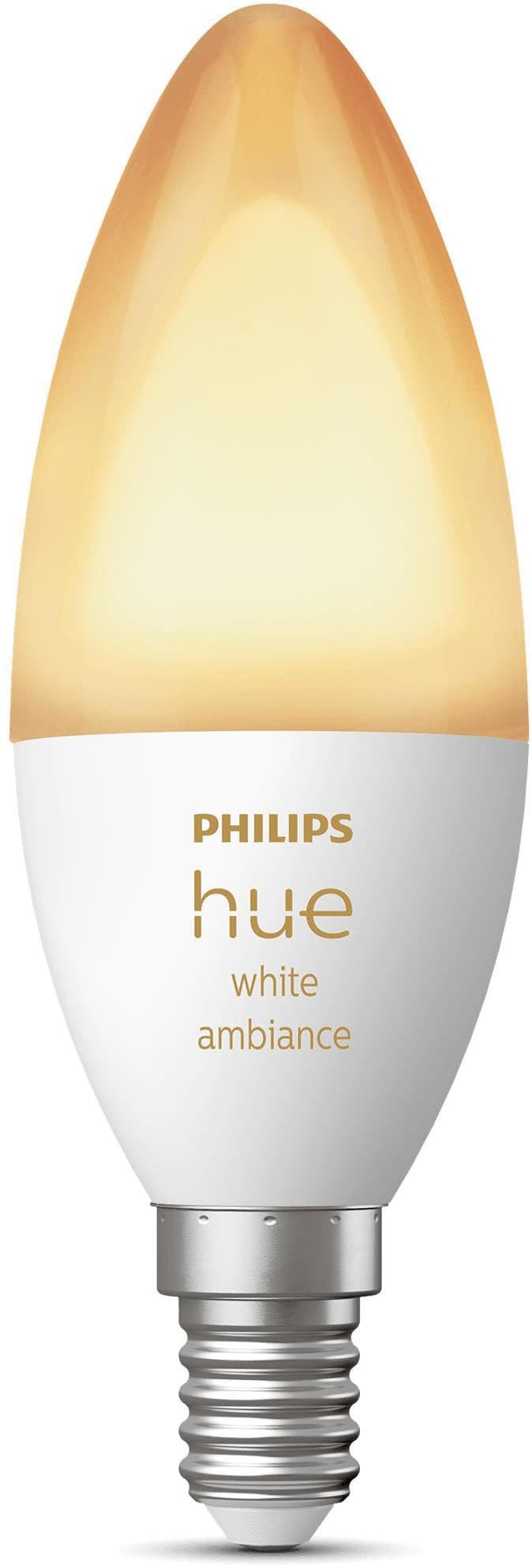 Philips Hue White and Color Ambiance Kerze LED-Leuchtmittel | Weiß