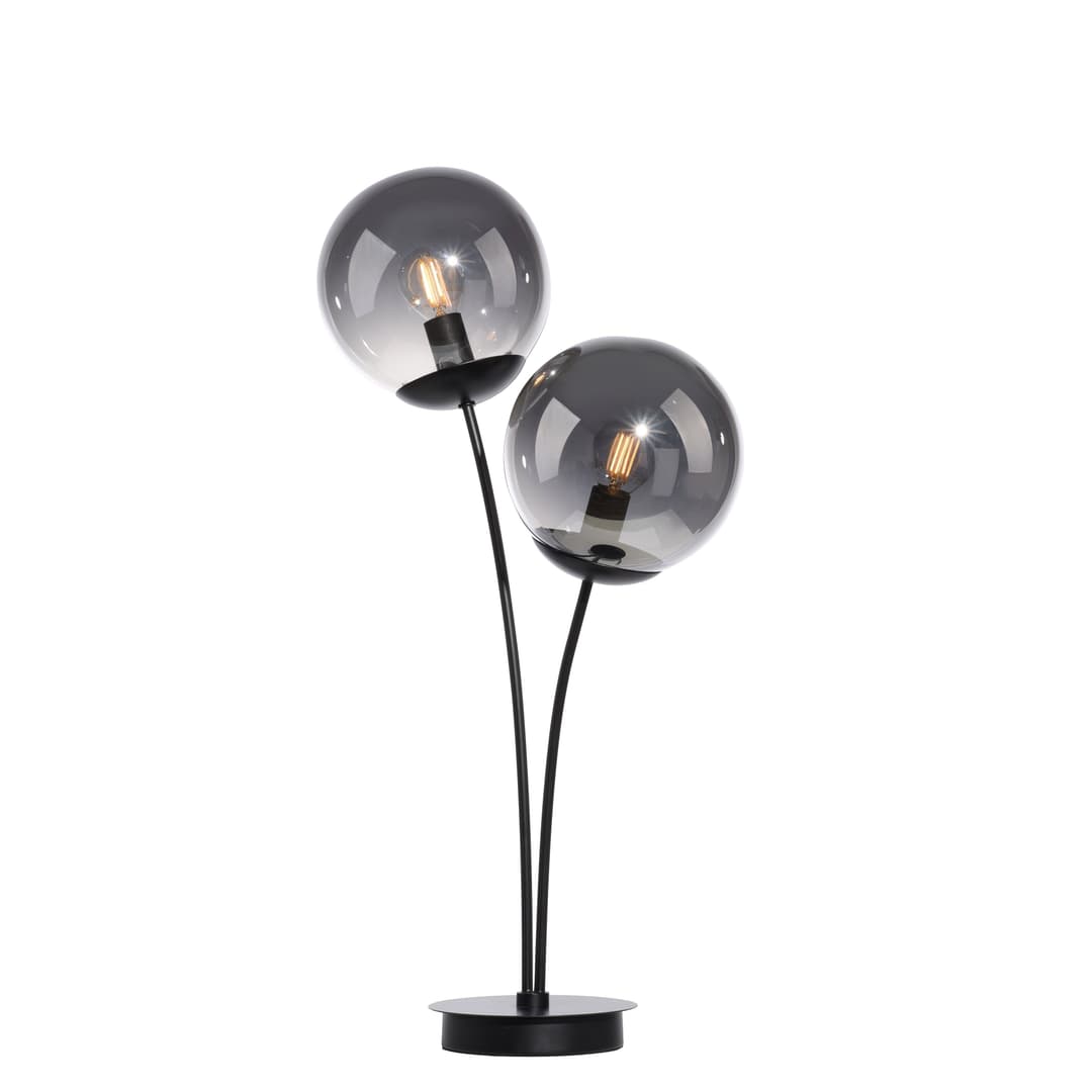 JUST LIGHT Tischleuchte BIG WIDOW | Schwarz