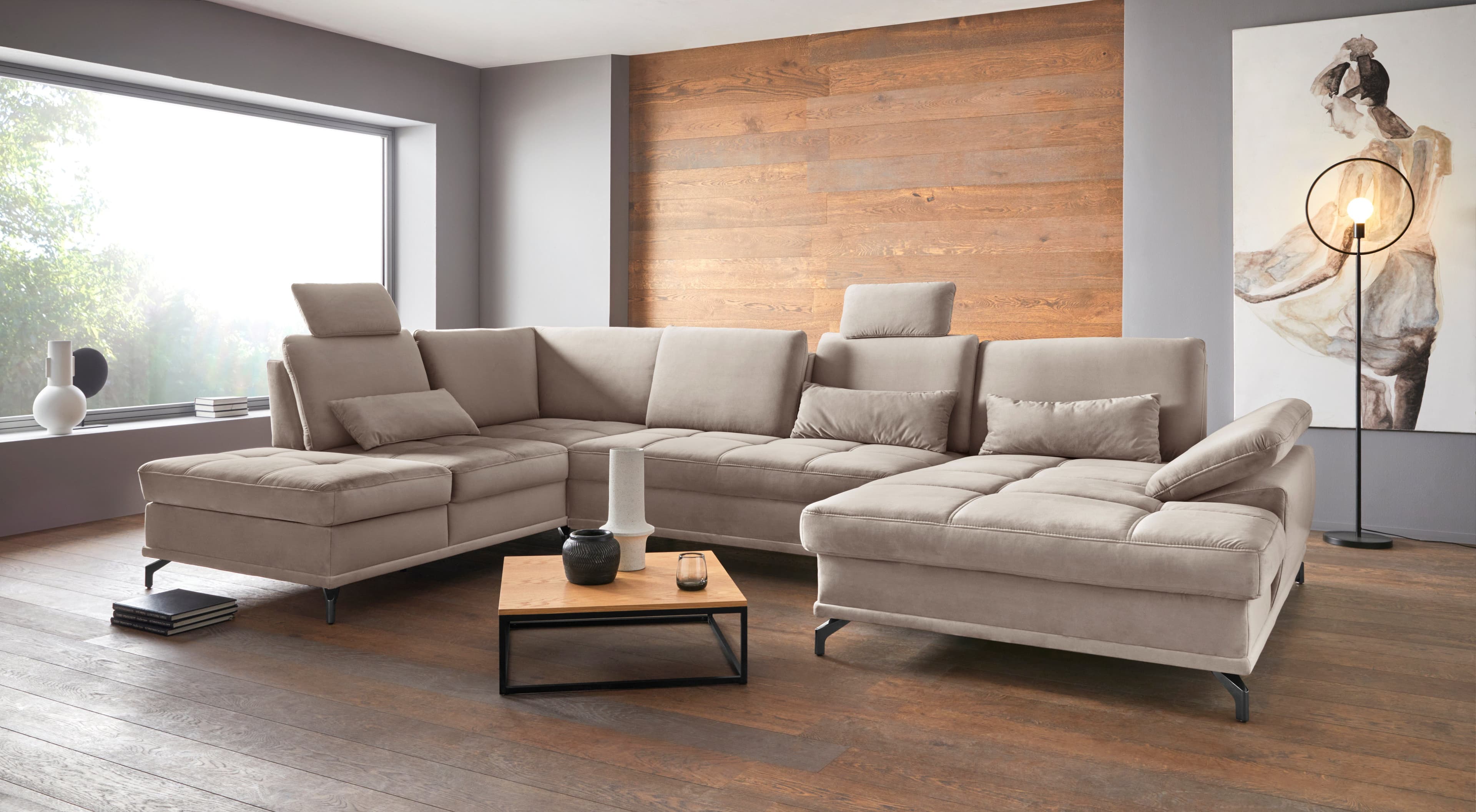 OTTO home Wohnlandschaft Costello U-Form | Beige