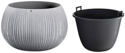 Prosperplast Blumentopf Beton Bowl | Grau