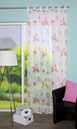 HOME WOHNIDEEN Vorhang EINHORN | Mehrfarbig