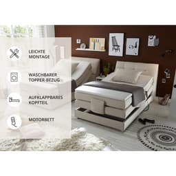 ED EXCITING DESIGN Boxspringbett Carpino | Beige