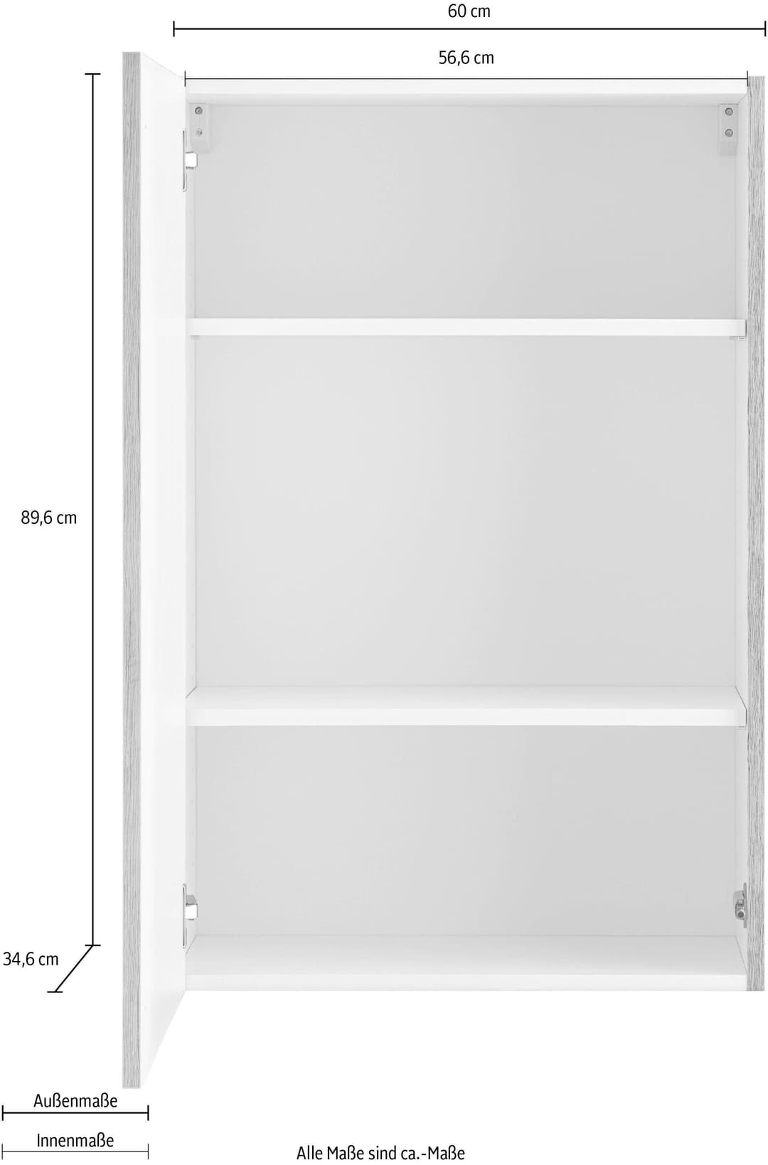 OPTIFIT Hängeschrank Roth | Weiß