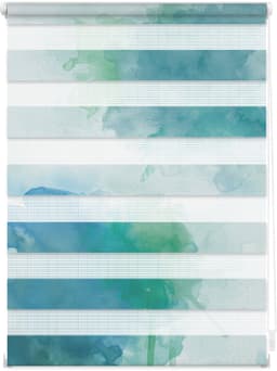 Doppelrollo Duo Rollo Motiv Aquarell | Mehrfarbig