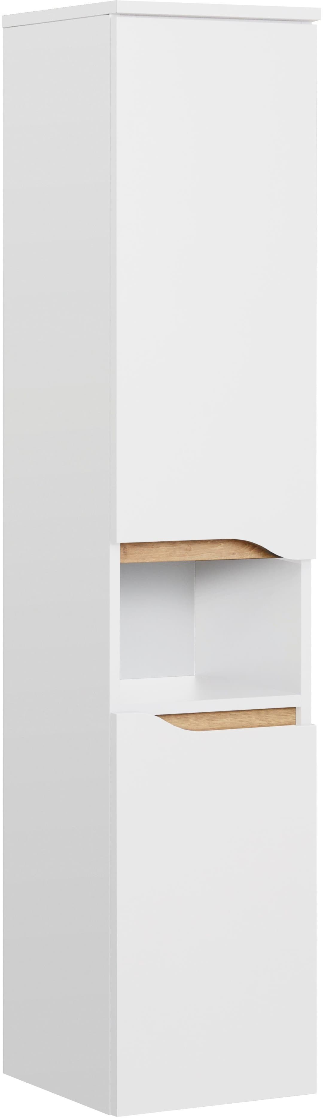 Saphir Quickset Badschrank | Weiß