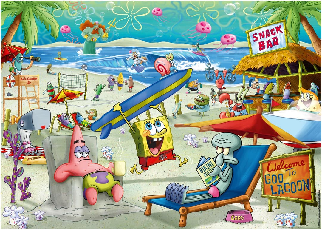 Ravensburger Puzzle SpongeBob Schwammkopf: Beach Fun at the Goo Lagoon