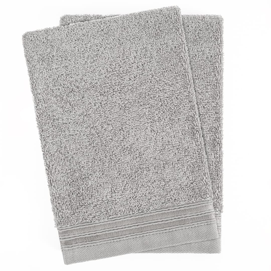 HAMMETEX Waschlappen 2er-Set | Grau