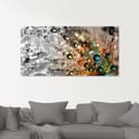 Artland Glasbild Farbenfrohe Natur, Blumen | Mehrfarbig