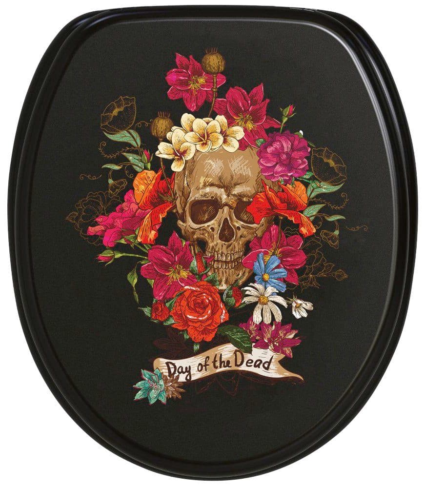 Sanilo WC-Sitz Day of the Dead, mit Absenkautomatik | Schwarz