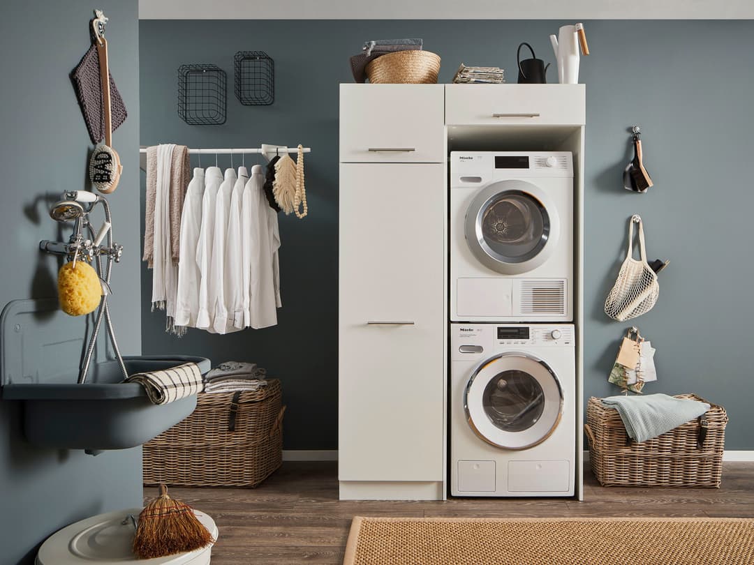Laundreezy Mehrzweckschrank-Set LAUNDREEZY LDLK2 | Weiß