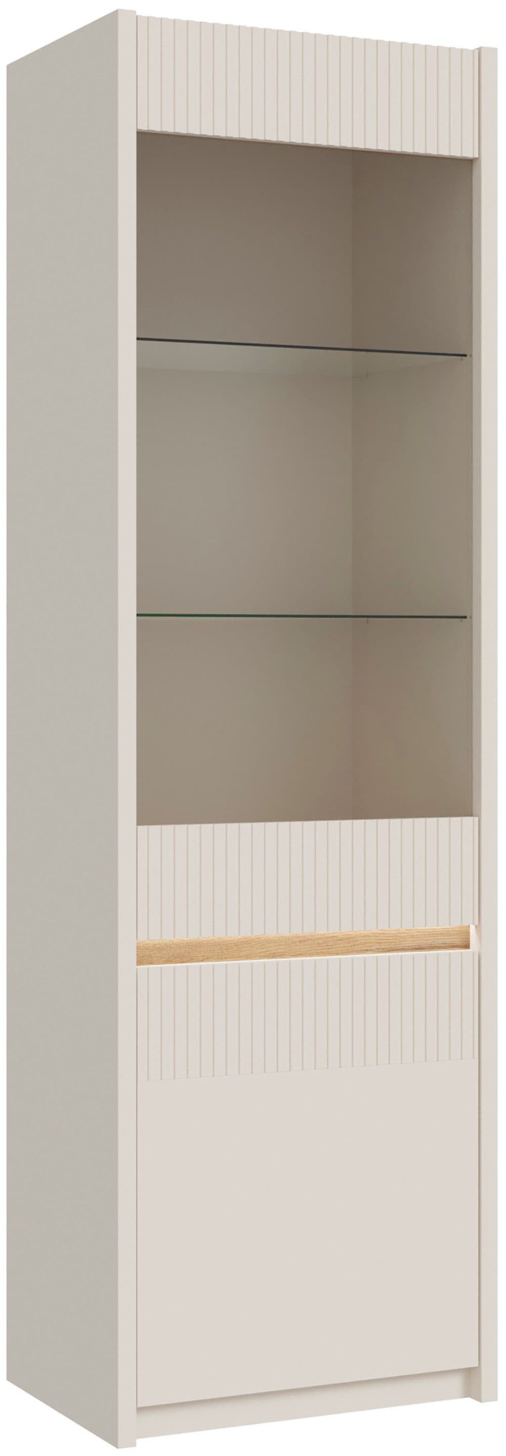FORTE Oak Squere Vitrine | Beige