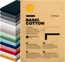 Schlafgut Basic Cotton Spannbettlaken | Gelb