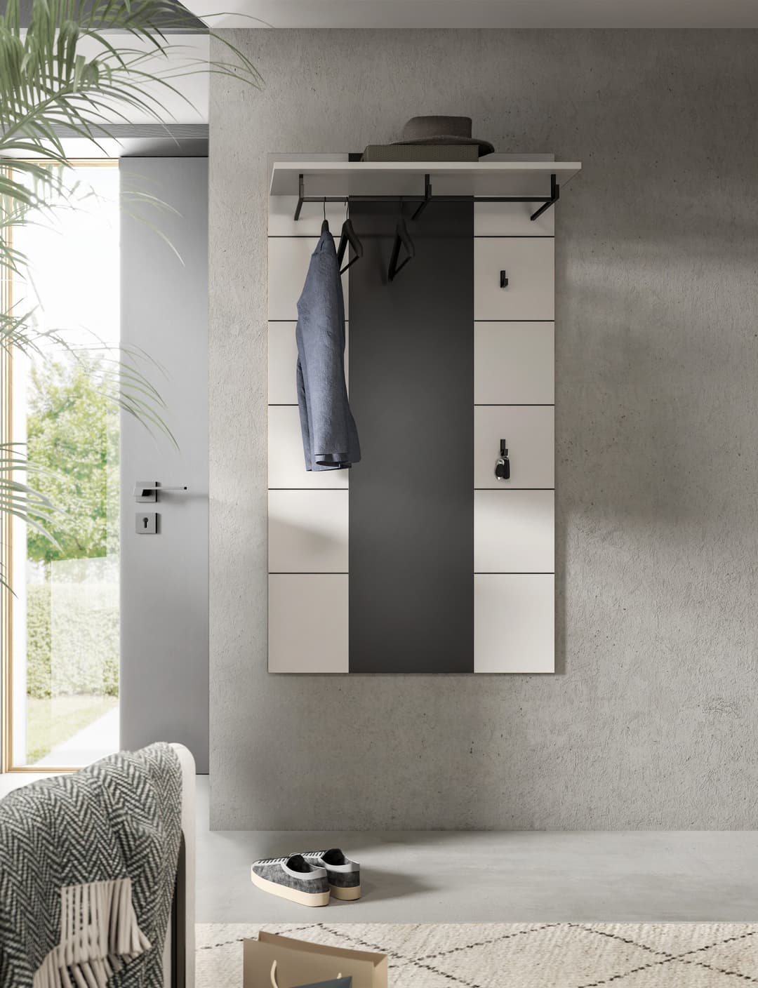 Home affaire Garderobenpaneel REHAT | Grau