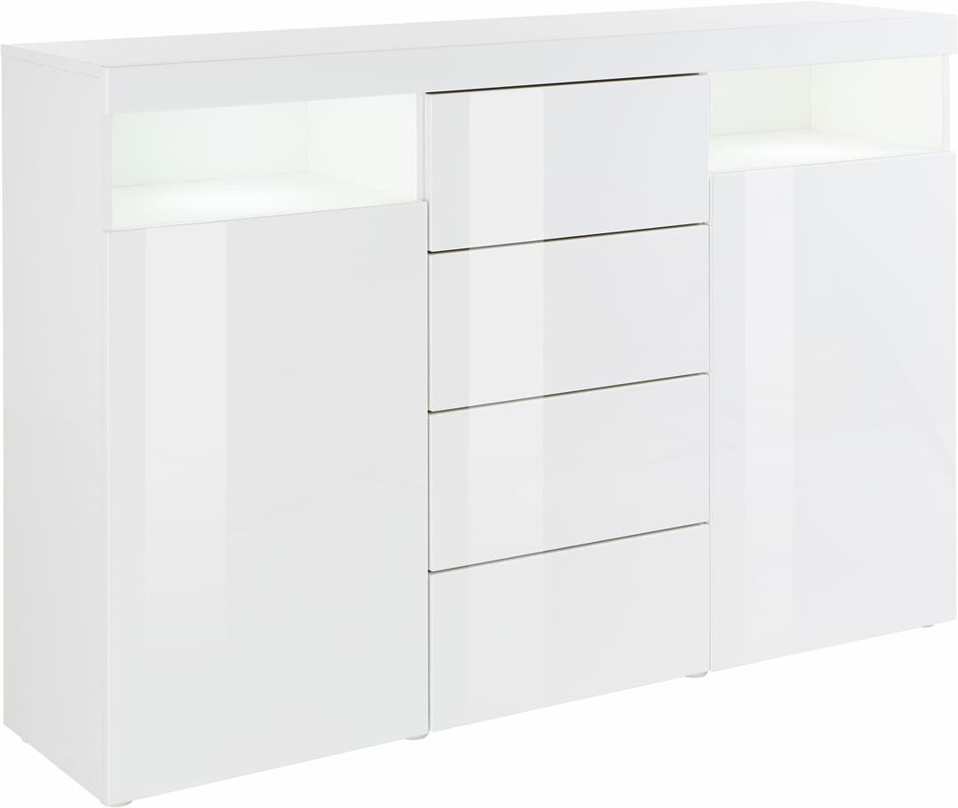 borchardt Möbel Highboard Kapstadt | Weiß