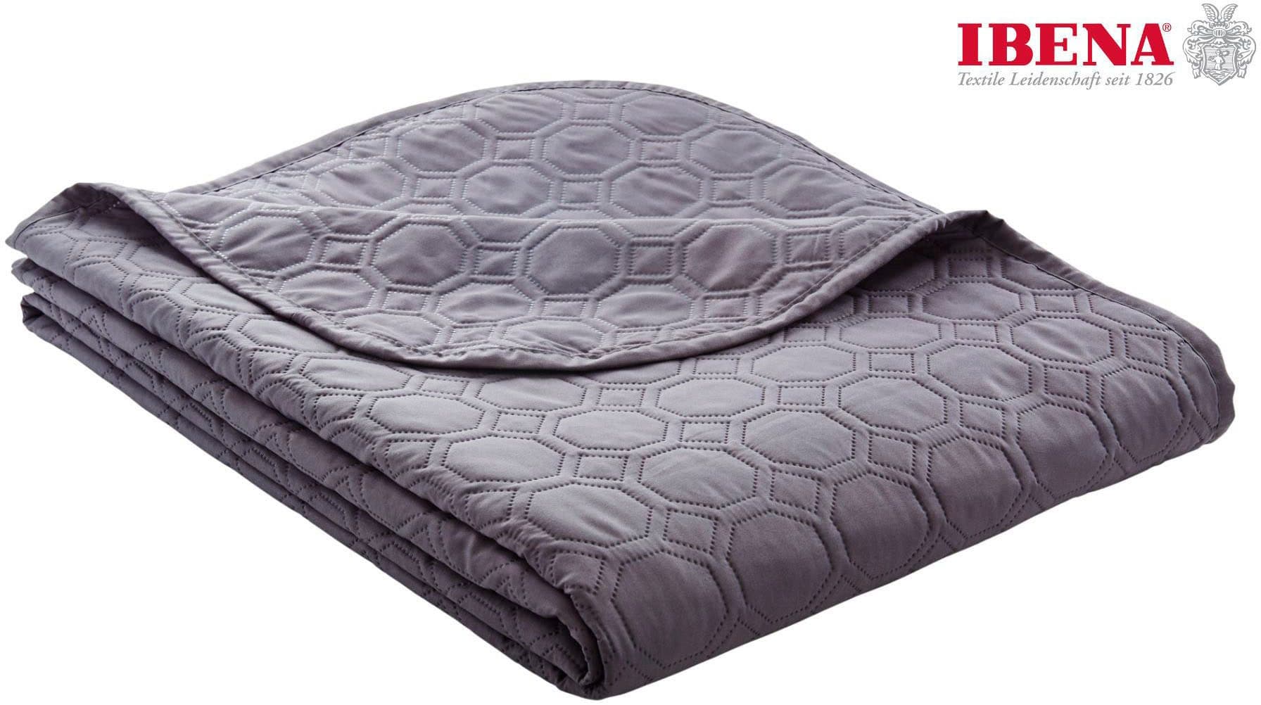 IBENA Tagesdecke Sonio | Grau