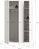 Home affaire Kleiderschrank BILLINGS | Weiß 5