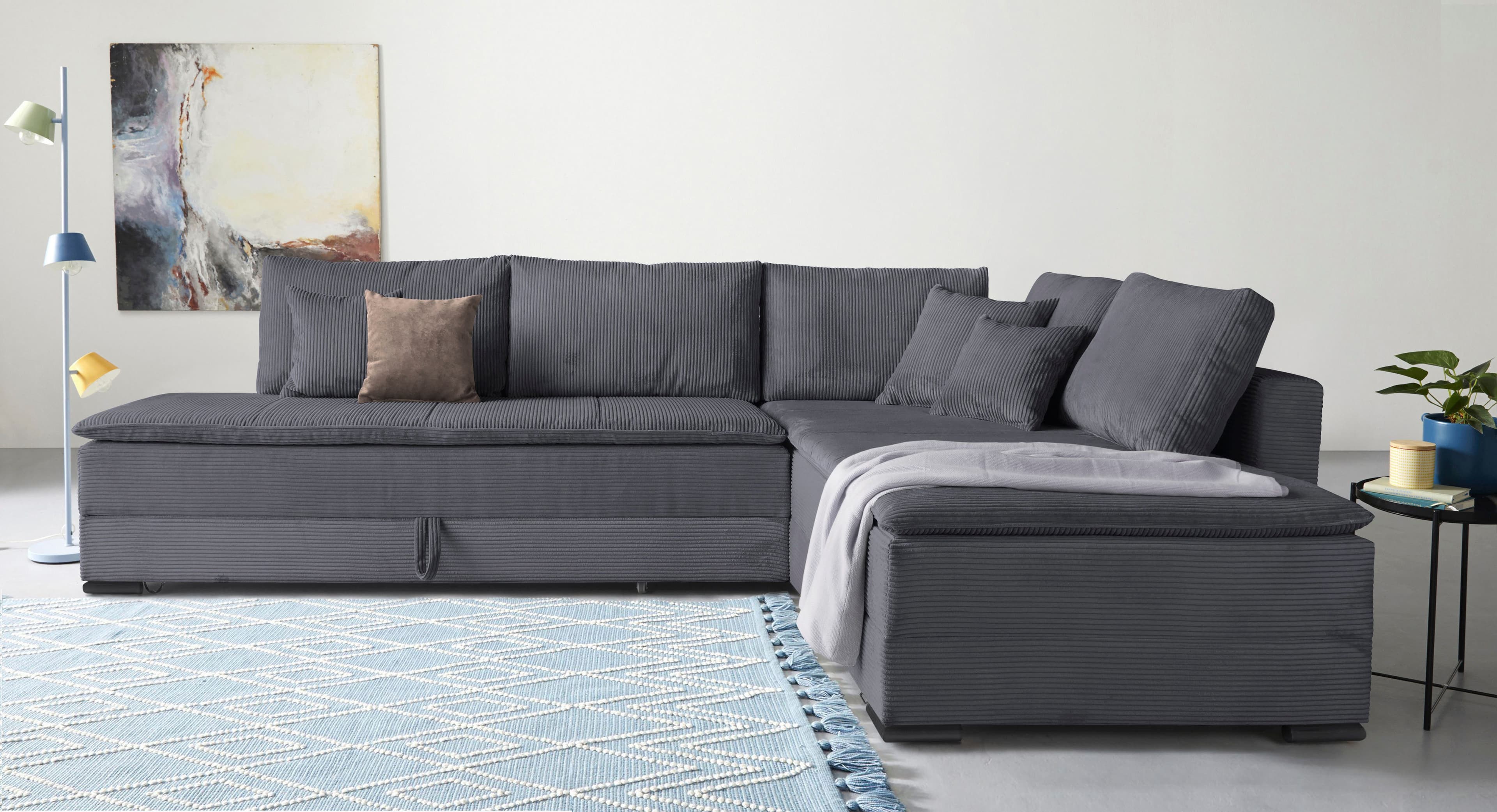 Home affaire Ecksofa Night & Day L-Form | Grau